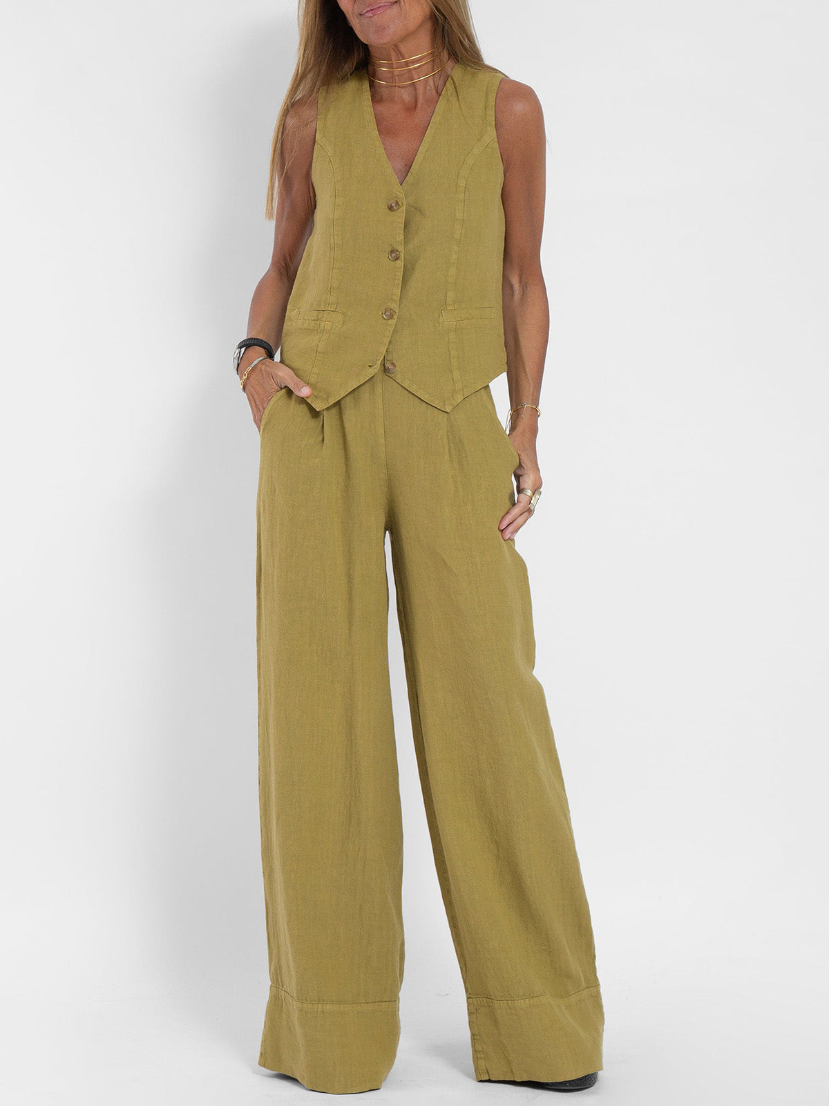 Ella | Ensemble Veste et Pantalon Ample (Presque épuisé)