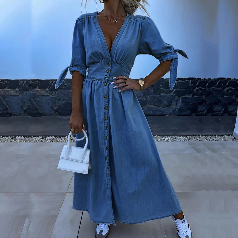 La robe en jean élégante