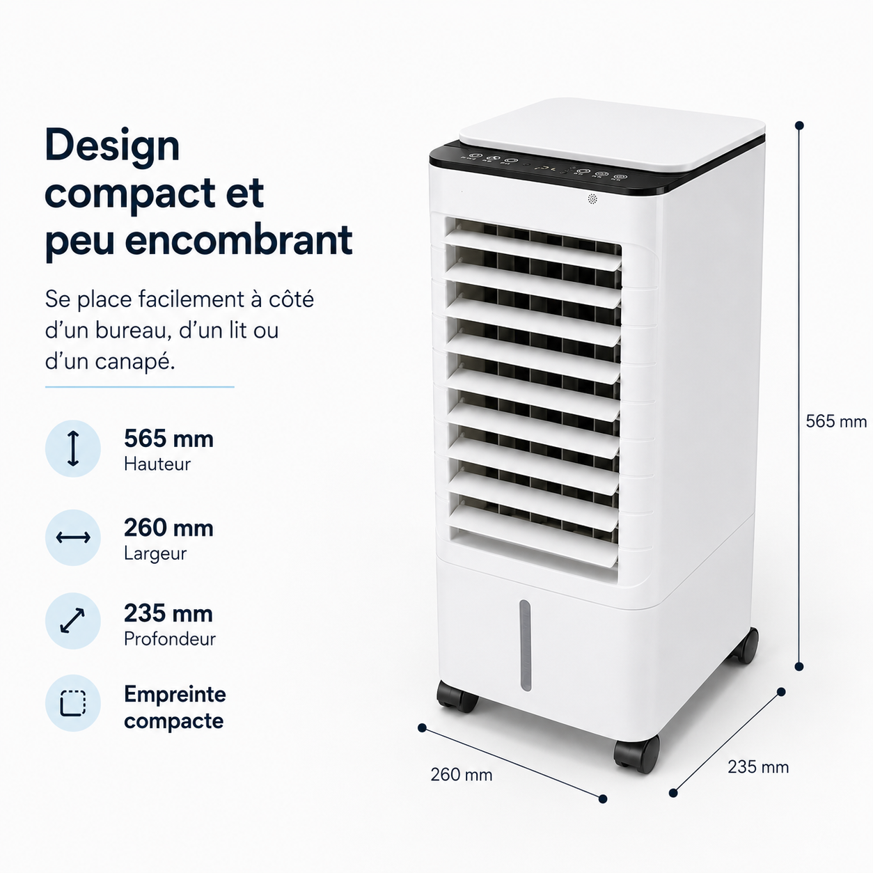 Climatiseur Portable Sans Fenêtre pour Maison et Bureau