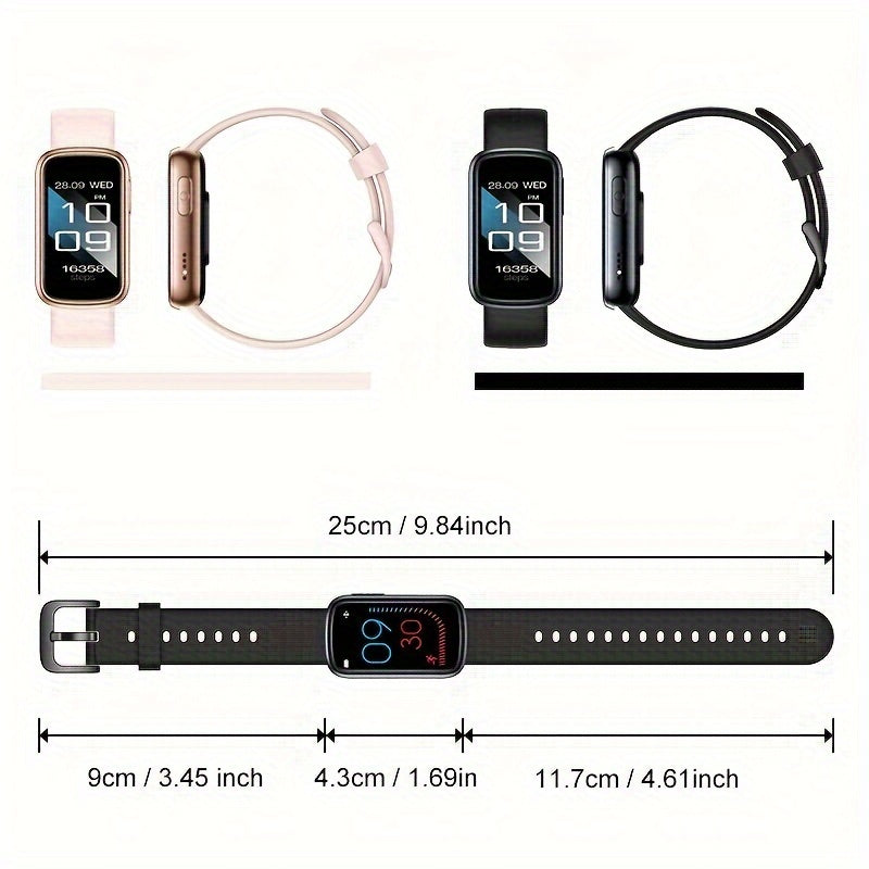 Montre Intelligente Étanche avec 7 Jours d'Autonomie et Charge Rapide pour le Suivi de Fitness
