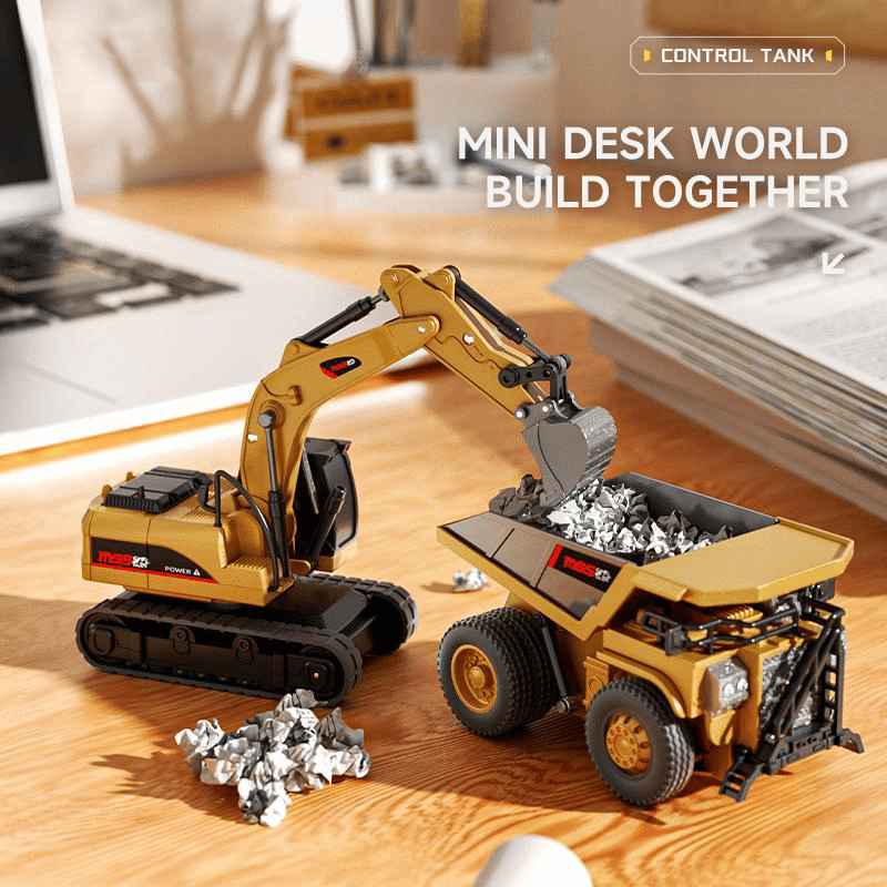 BuildMaster Mini RC Set | Véhicules de construction amusants pour des aventures de jeu sans fin