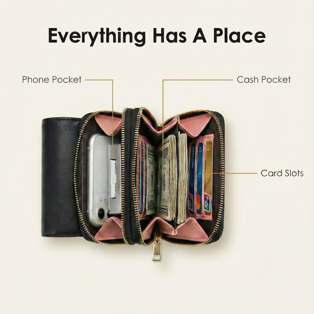 Carrara - Sac à main pour téléphone avec passage tactile