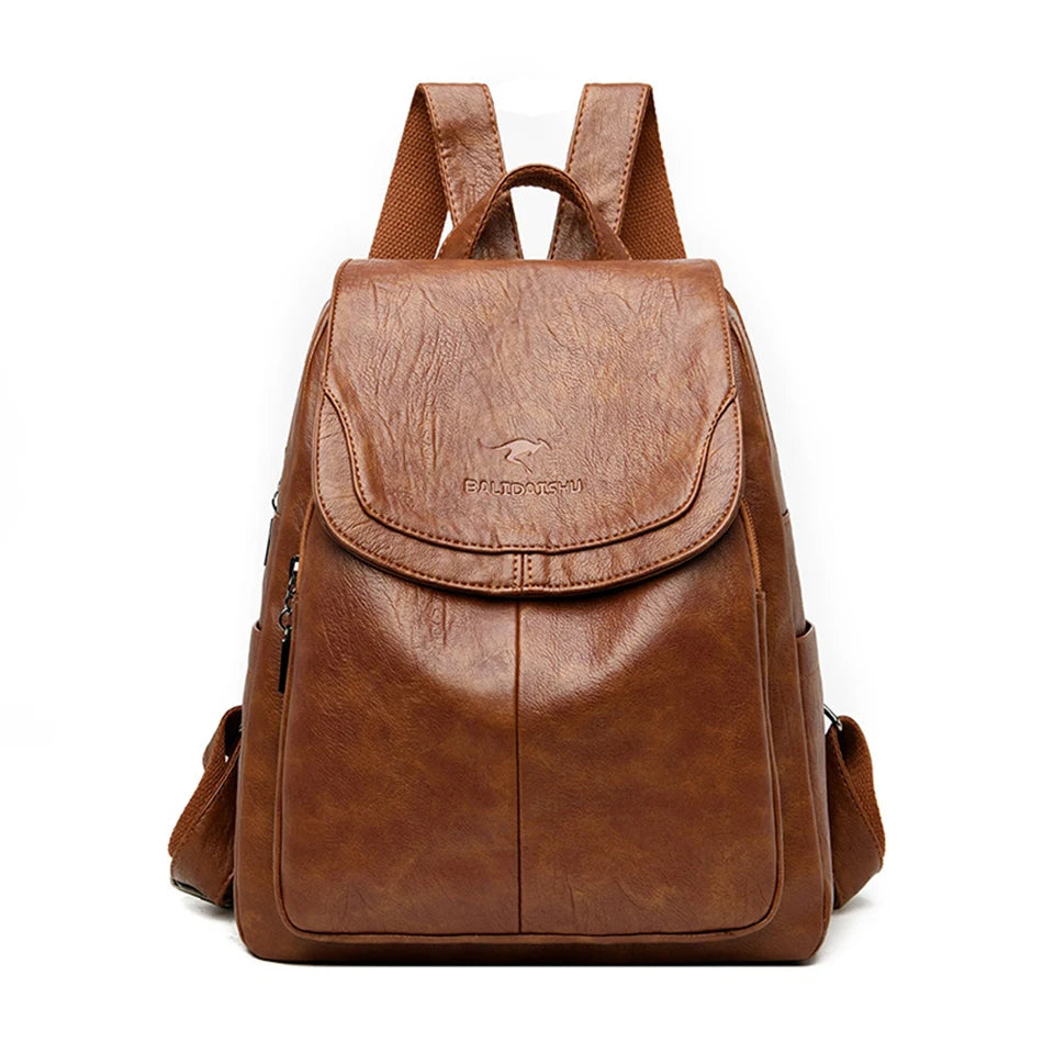 Sac à Dos en Cuir pour Femmes - Cuir Végétalien - Pratique & Style