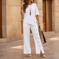 Elivara – Ensemble asymétrique pour femmes en deux pièces