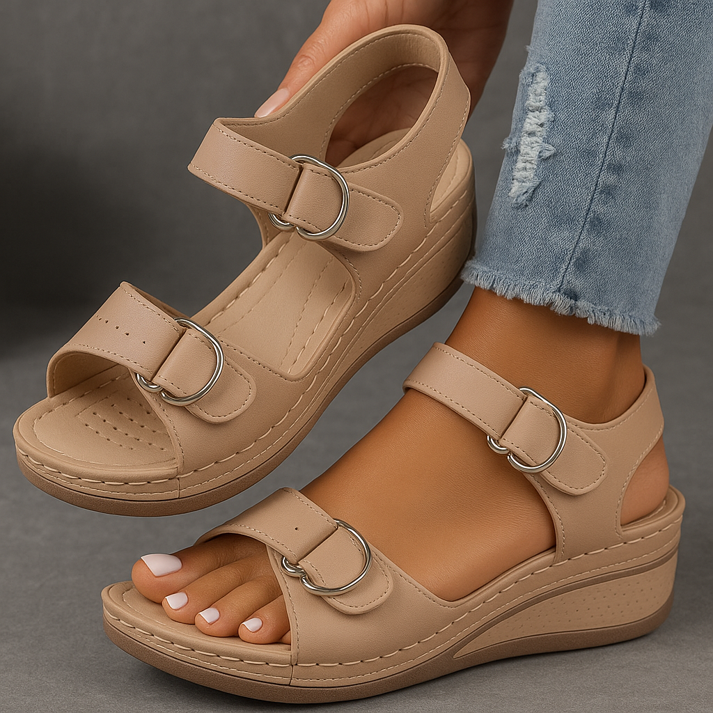 Sandales à Talons avec Support de Voûte et Sangles Ajustables pour Femmes