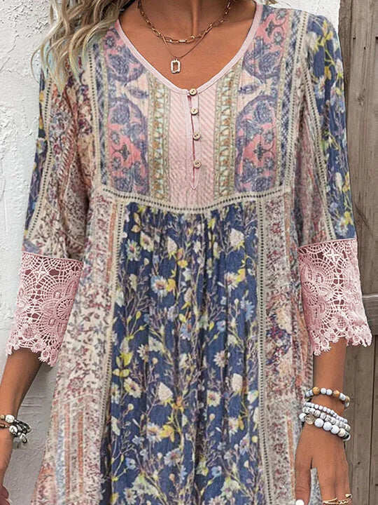 Sheena | Robe Boho aérienne avec une touche féminine