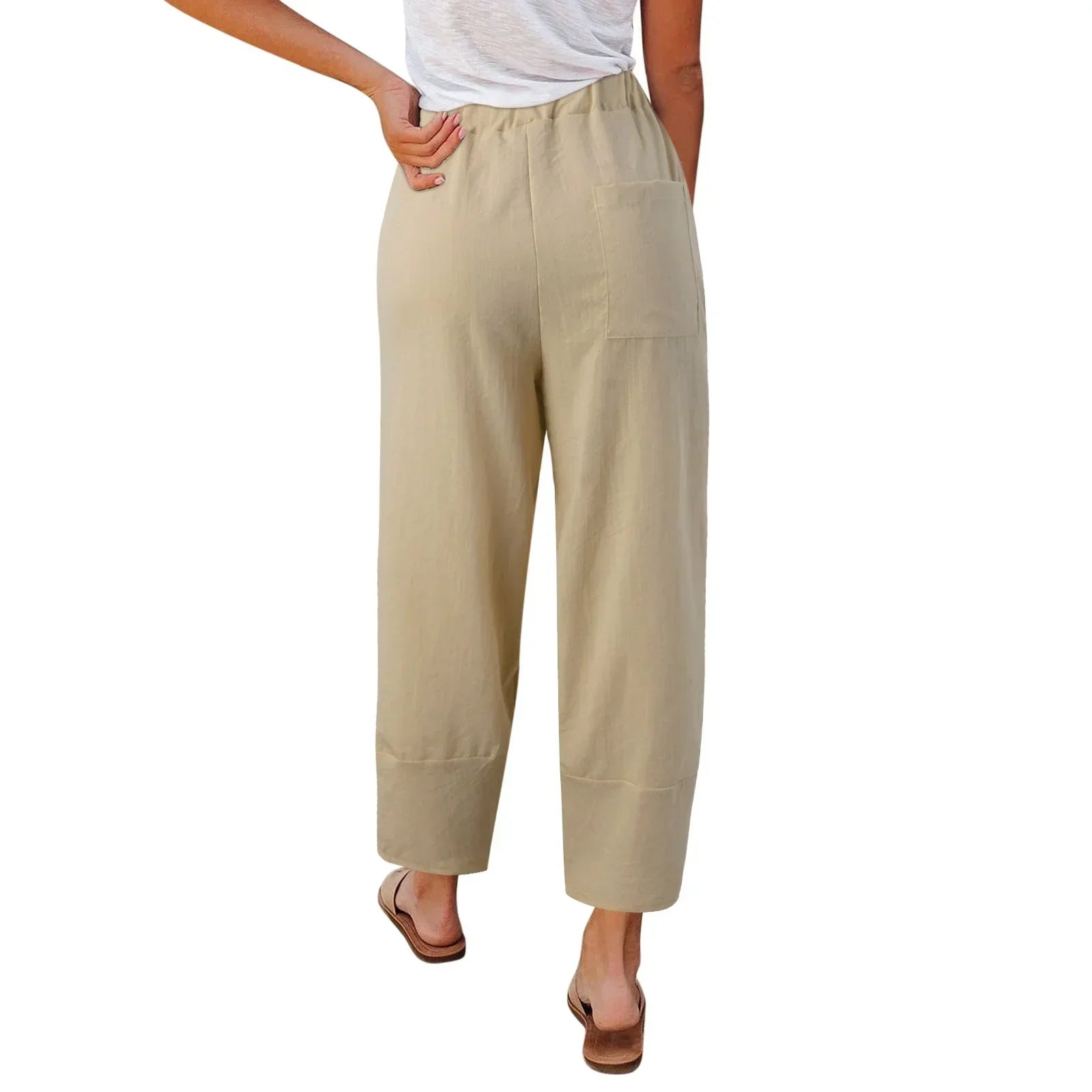 Pantalons à Jambes Évasées pour Femmes avec Design Ample et Coupe Cheville
