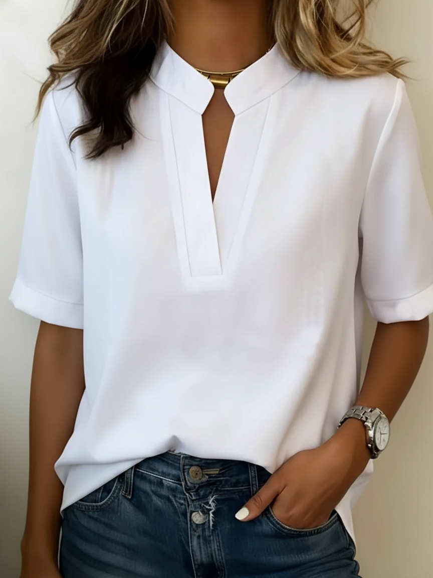Élise — Blouse élégante avec col raffiné