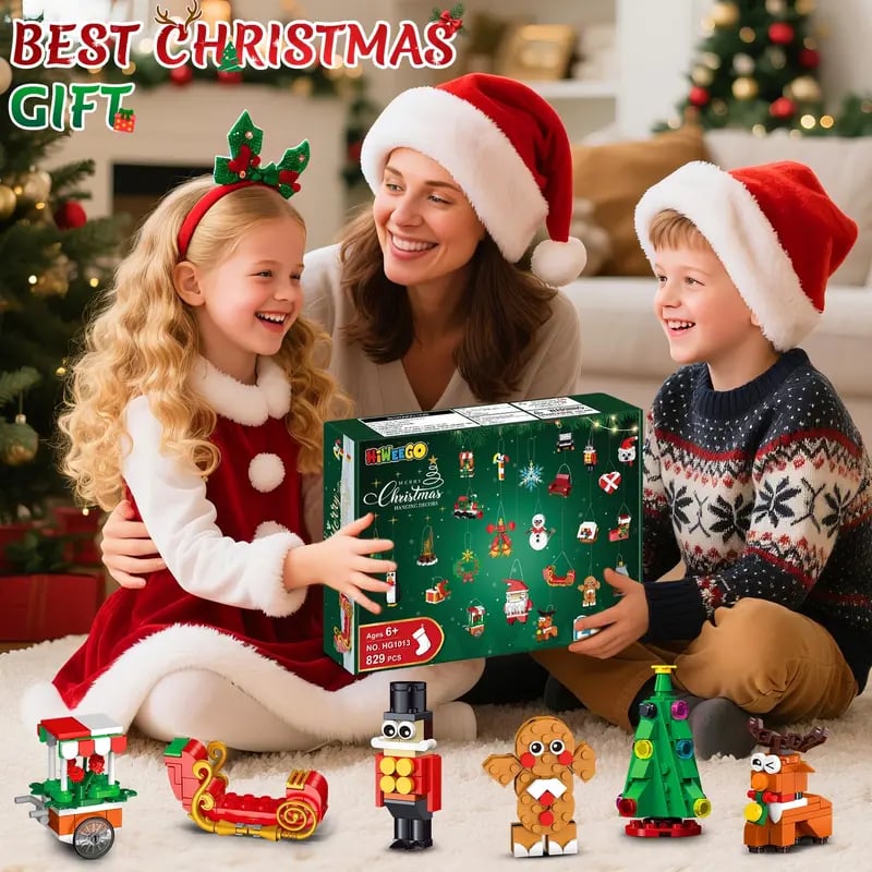 CraftVent | 24 Jours de Compte à Rebours de Noël Ornements Kit de Construction Calendrier de l'Avent
