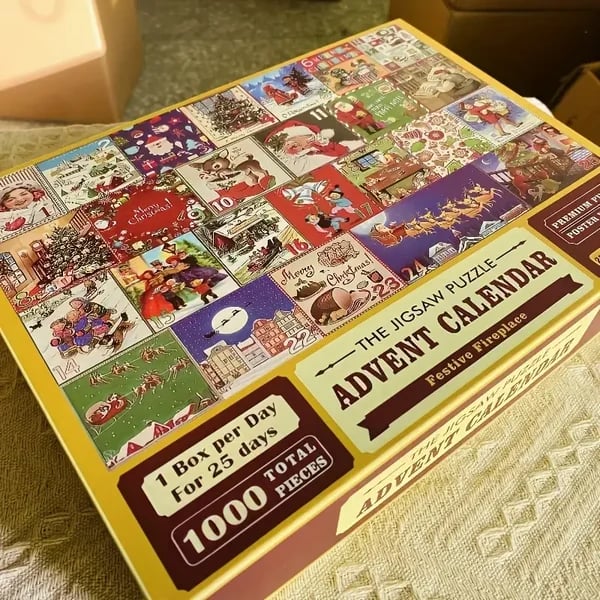 PuzzleJoy Calendrier de l'Avent Puzzle | Unique puzzle de 1000 pièces pour le plaisir quotidien !
