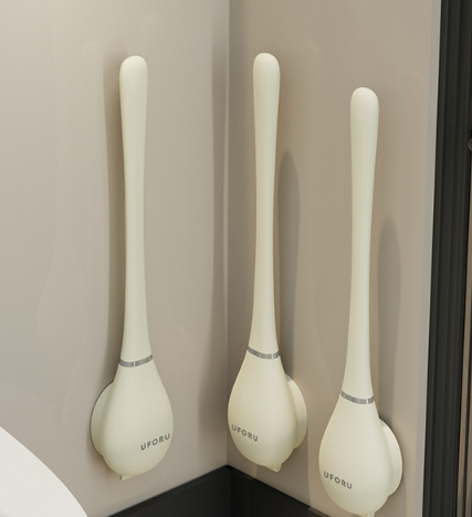 Brosse de Toilette en Silicone Flexible Design Moderne