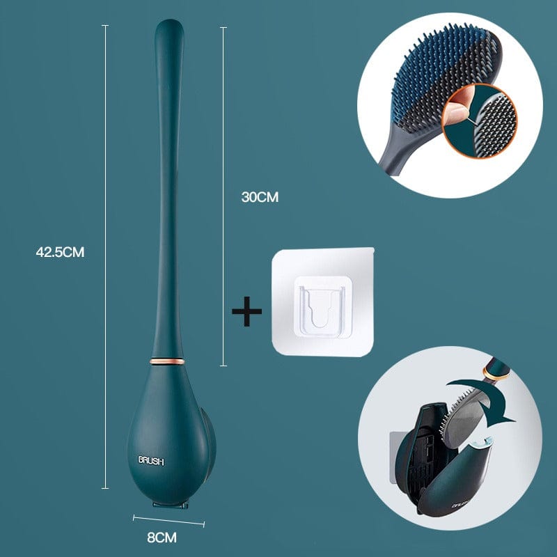 Brosse de Toilette en Silicone Flexible Design Moderne