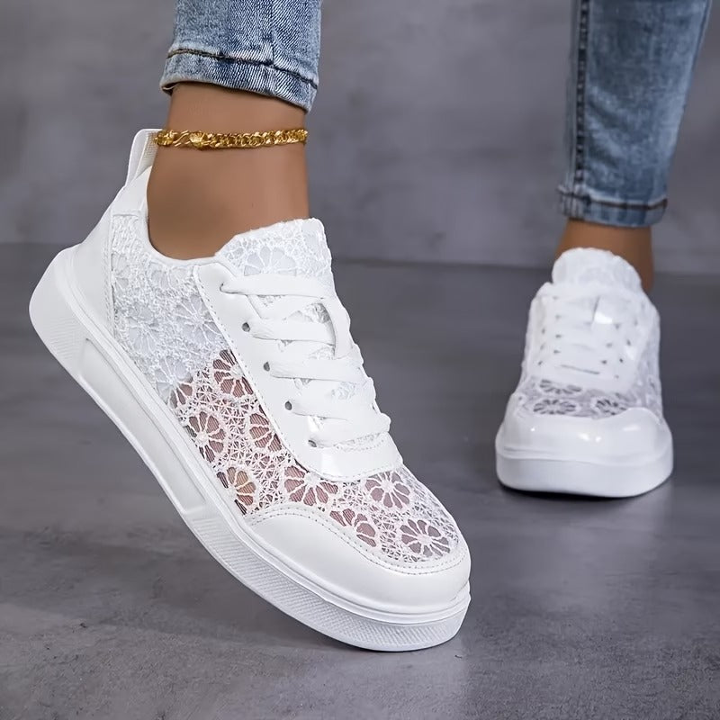 Lacielle | Baskets en Air-Mesh avec détail floral