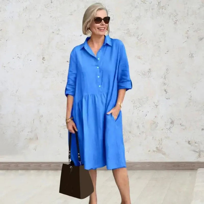 Robe en coton décontractée