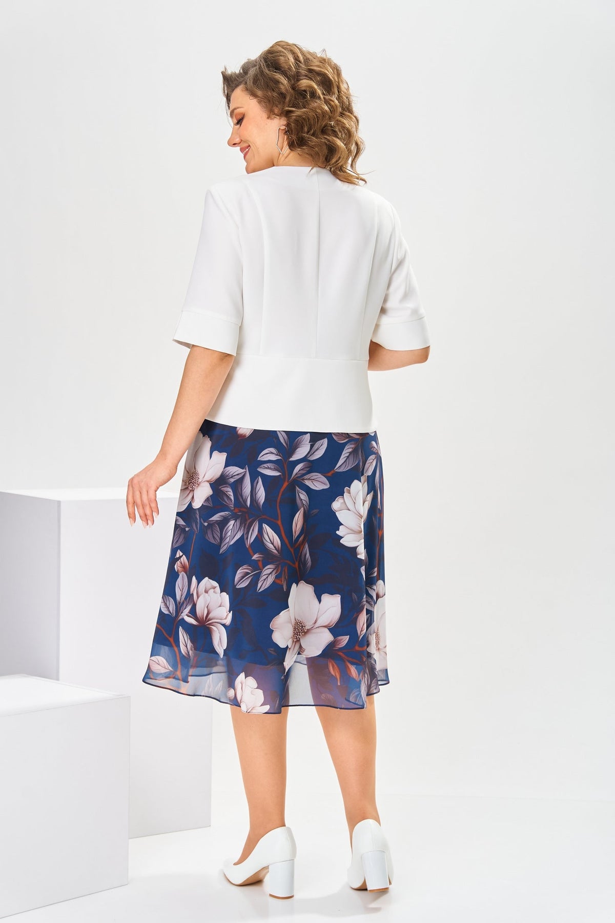 Marjorie | robe de qualité en mélange de coton et soie