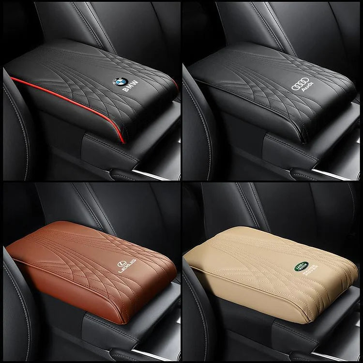 Coussin de soutien pour bras exclusif avec logo pour la couverture de l'accoudoir dans la voiture