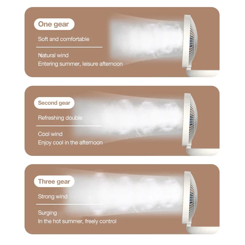 AeroLux Élégant Ventilateur Portable | Ventilateur pliable et stylé pour un confort ultime