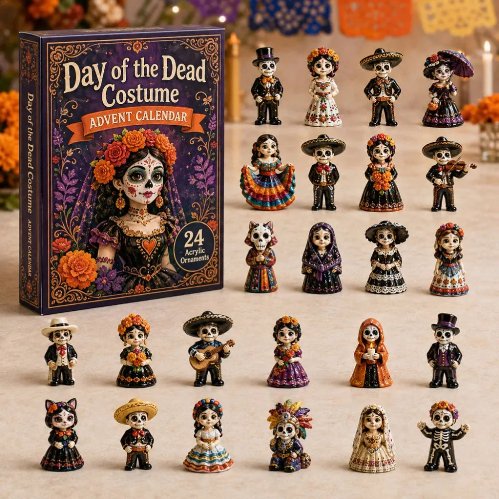Calendrier de l'Avent du Jour des Morts 2026 – 24 Charms en Acrylique Boîte Surprise
