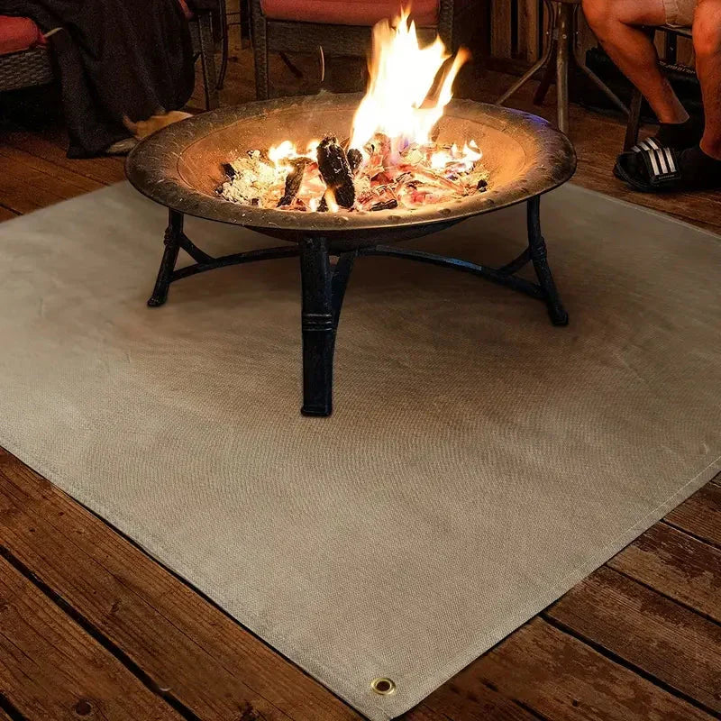 Tapis Résistant au Feu - Protection BBQ & Brasero