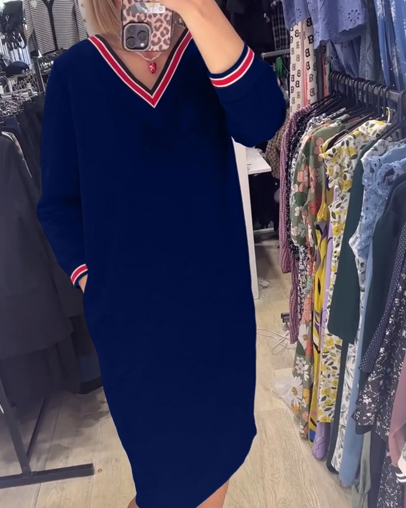 Elisa | Robe élégante à décolleté en V avec poches