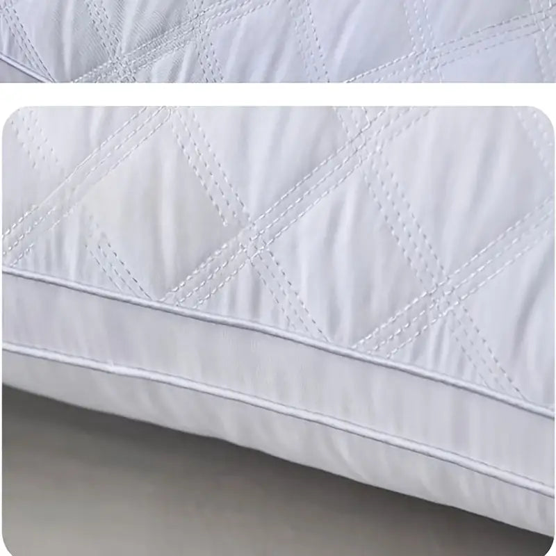 DreamRest - Ensemble de 2 Oreillers Hypoallergéniques 3D - Soutien Cervical Doux & Qualité Hôtelière de Sommeil