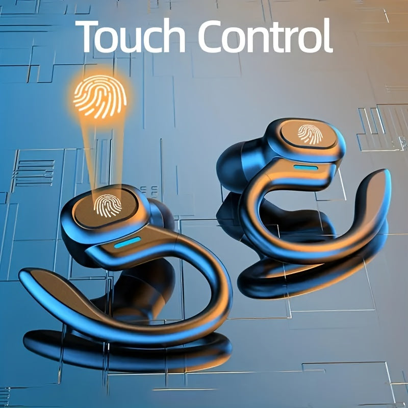 Écouteurs Bluetooth Étanches avec Conception Ergonomique et Commande Tactile pour Athlètes - Sans Fil, Évaluation IPX7, 6 Heures d'Autonomie