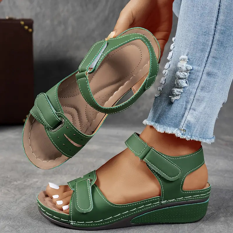 Sandales à Talons avec Support de Voûte et Sangles Ajustables pour Femmes