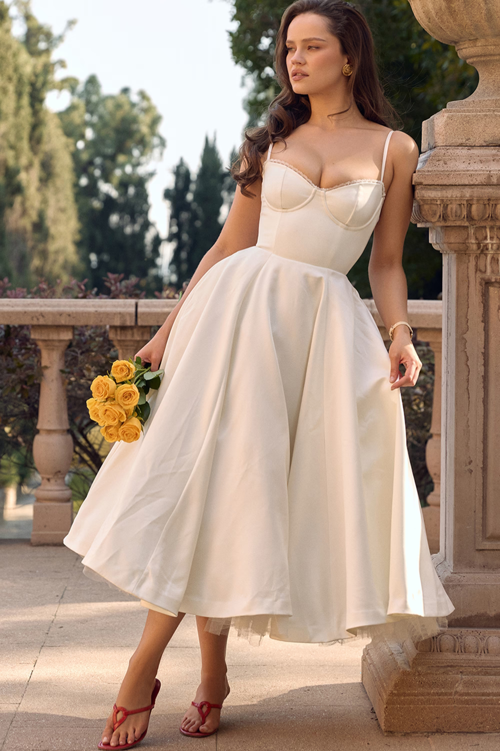 Addison | Robe midi décontractée à double couche pour le quotidien