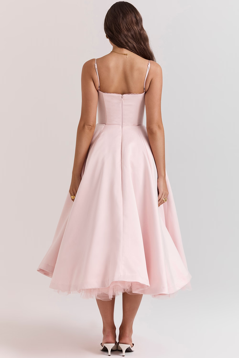 Addison | Robe midi décontractée à double couche pour le quotidien