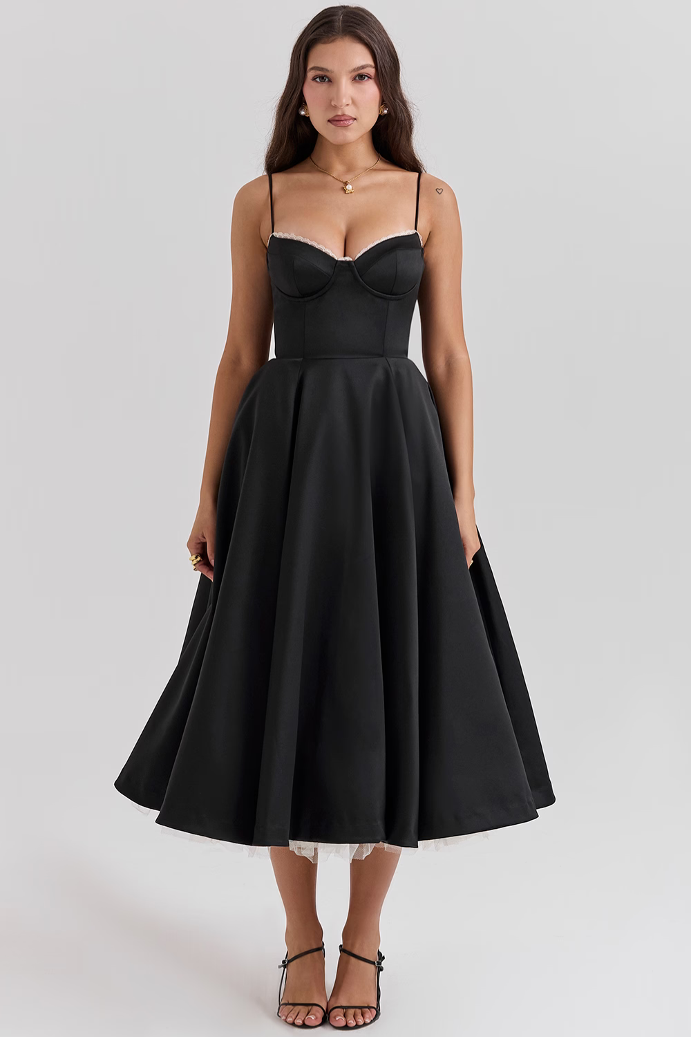 Addison | Robe midi décontractée à double couche pour le quotidien