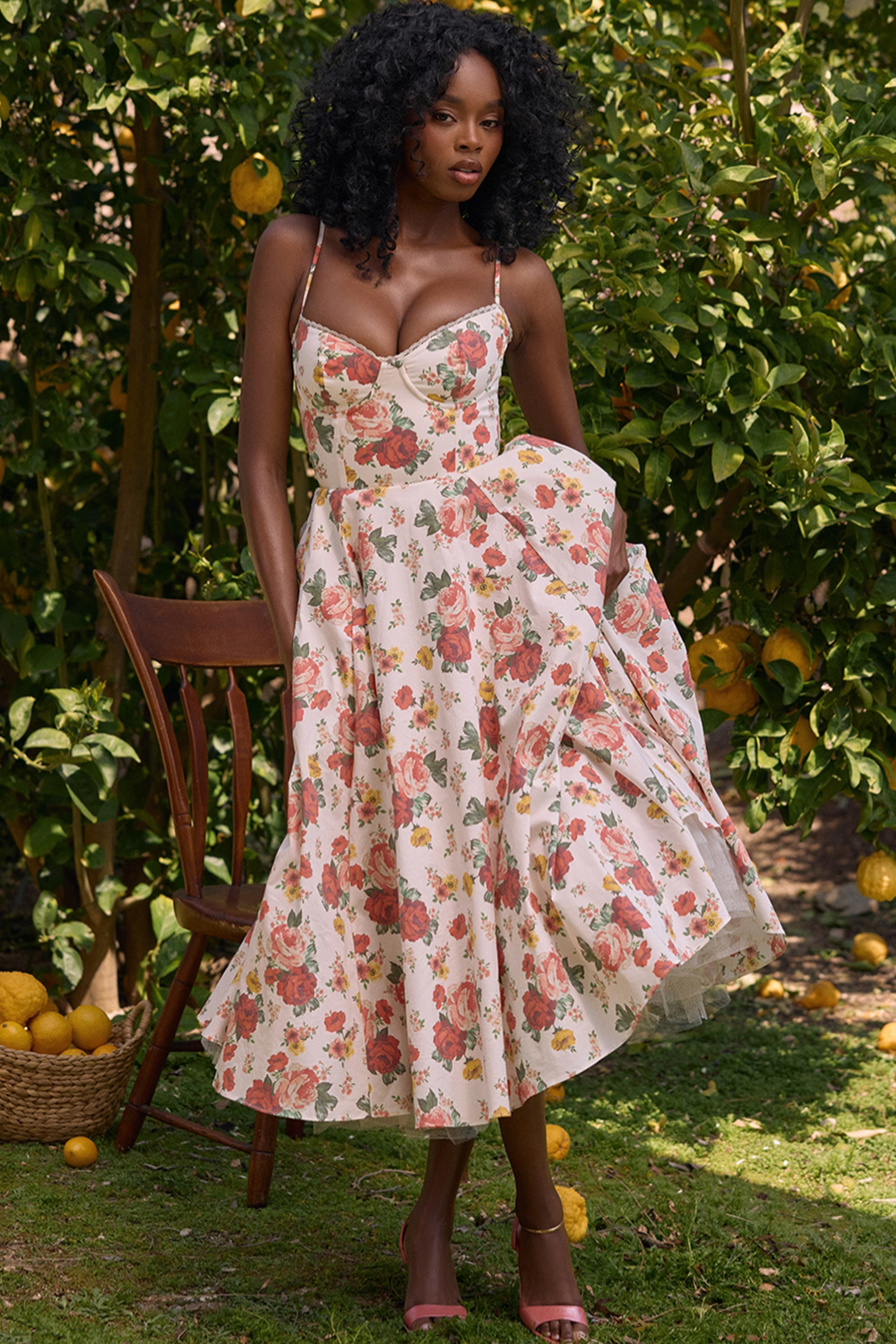 Addison | Robe midi décontractée à double couche pour le quotidien