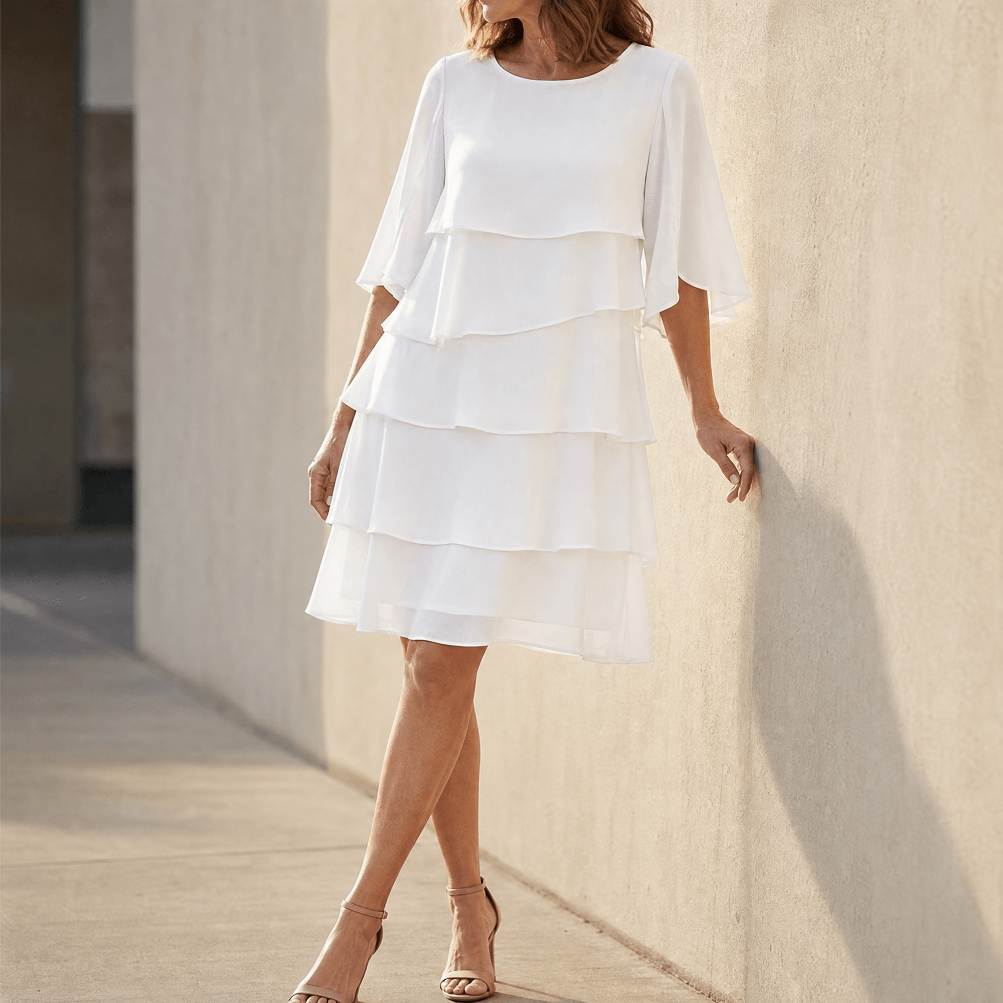 Florelle – Robe à volants superposés pour femmes