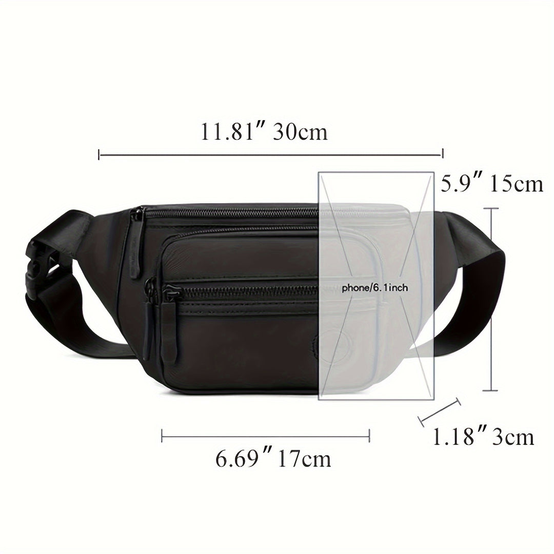 Sac Banane pour Homme MotionGear – Sac Crossbody Multifonctionnel avec Bandoulière Réglable