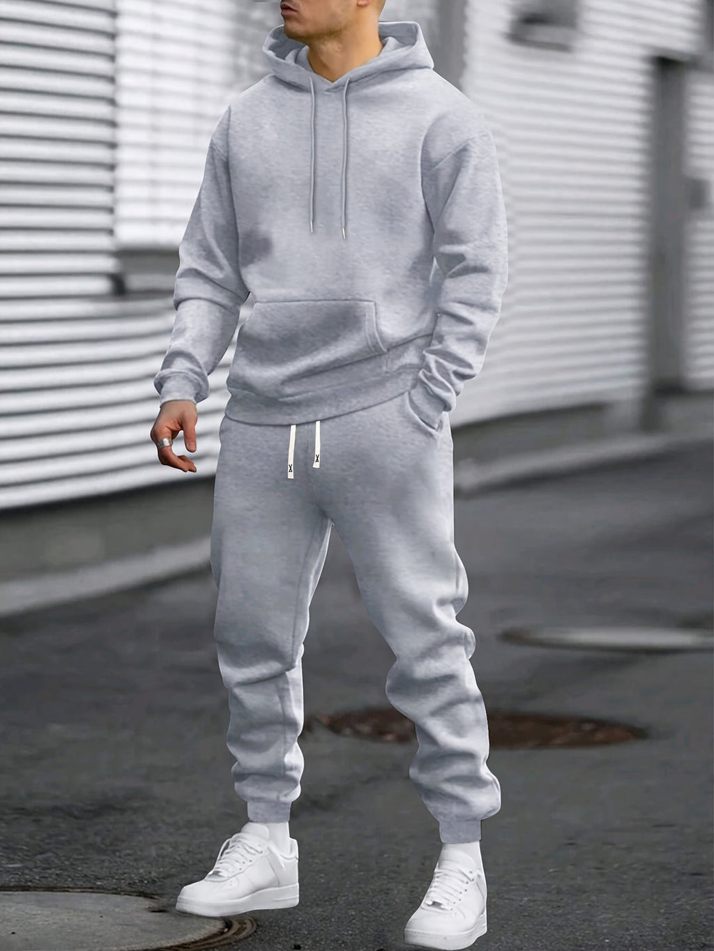 Ensemble de Sport pour Homme | Sweat à Capuche & Pantalon de Jogging | Confortable & Respirant | Printemps & Automne