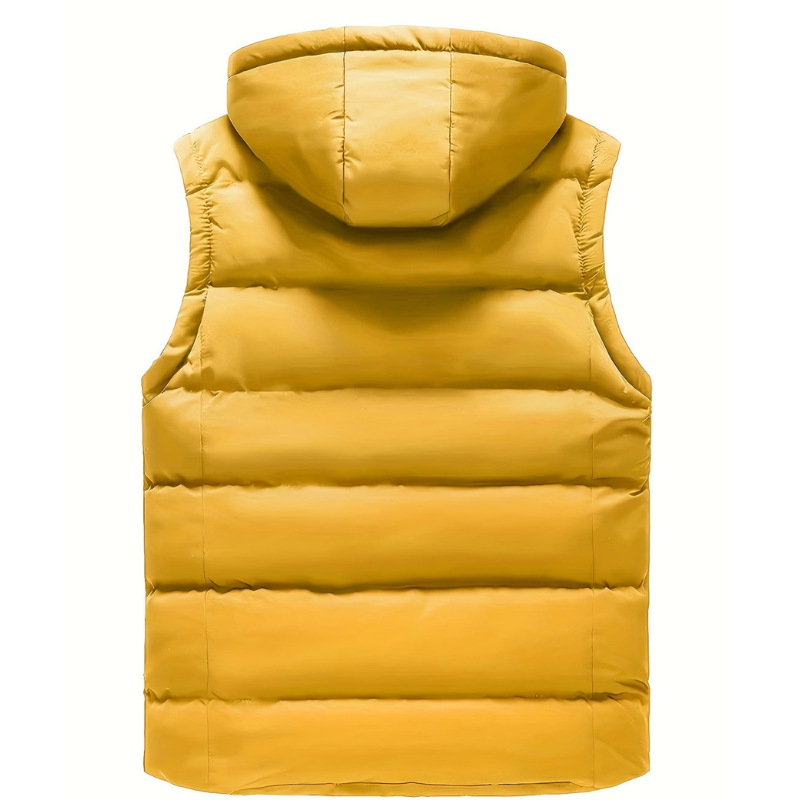 Gilet Homme | Doudoune d'Hiver avec Capuche | Léger & Chaud pour l'Extérieur