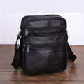 Sac à bandoulière en cuir pour homme – Grand sac en cuir de vachette avec bandoulière réglable