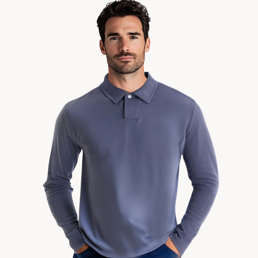 Polo Homme | T-shirt à Manches Longues | Confort Intemporel & Style Élégant