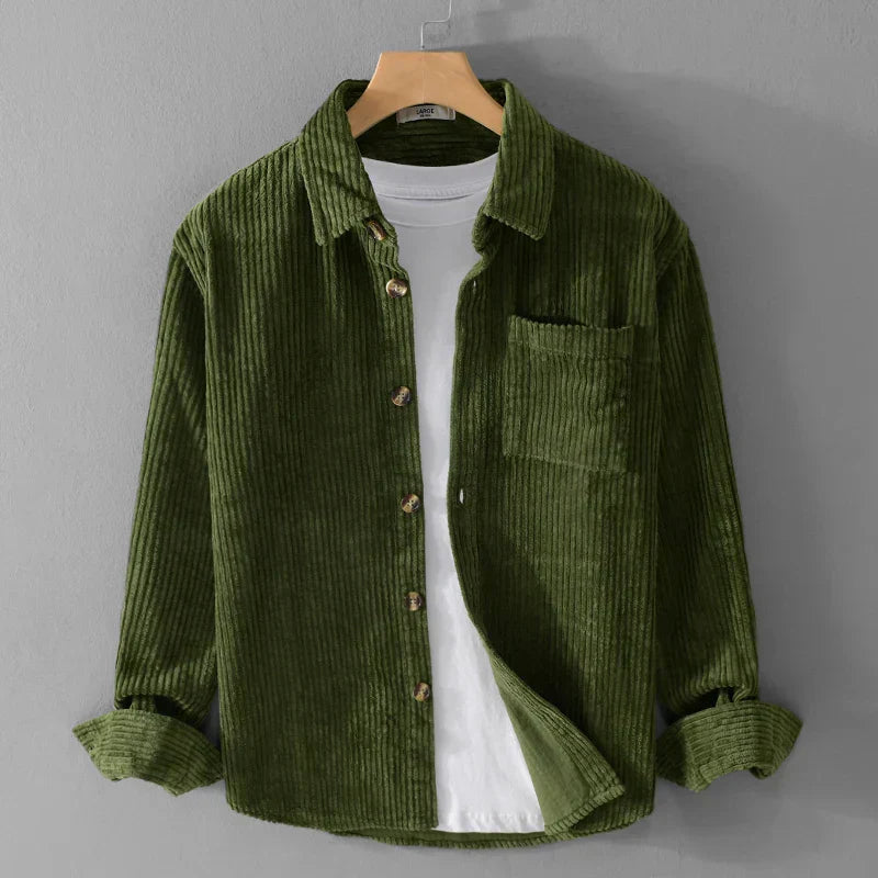 Chemise en velours côtelé Heren | Rétro & Tendance | Épais & Confortable
