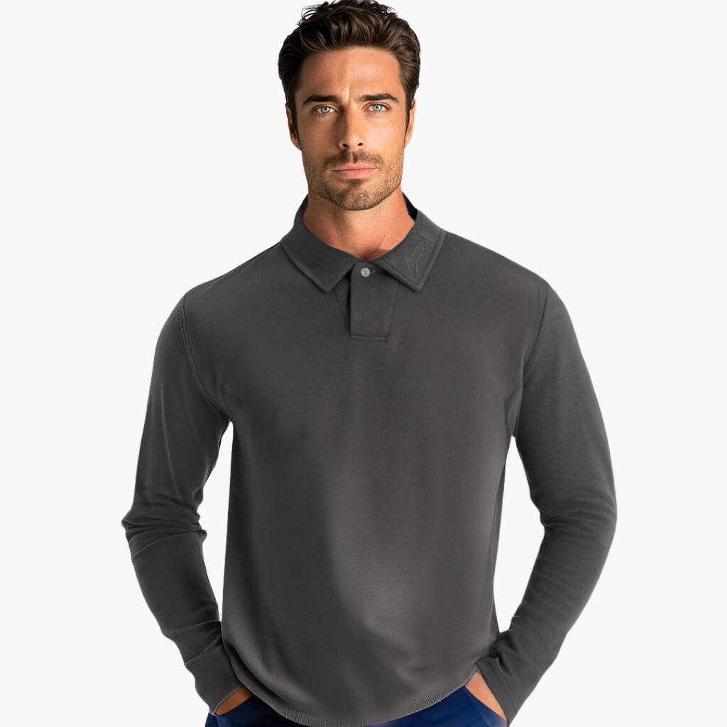 Polo Homme | T-shirt à Manches Longues | Confort Intemporel & Style Élégant