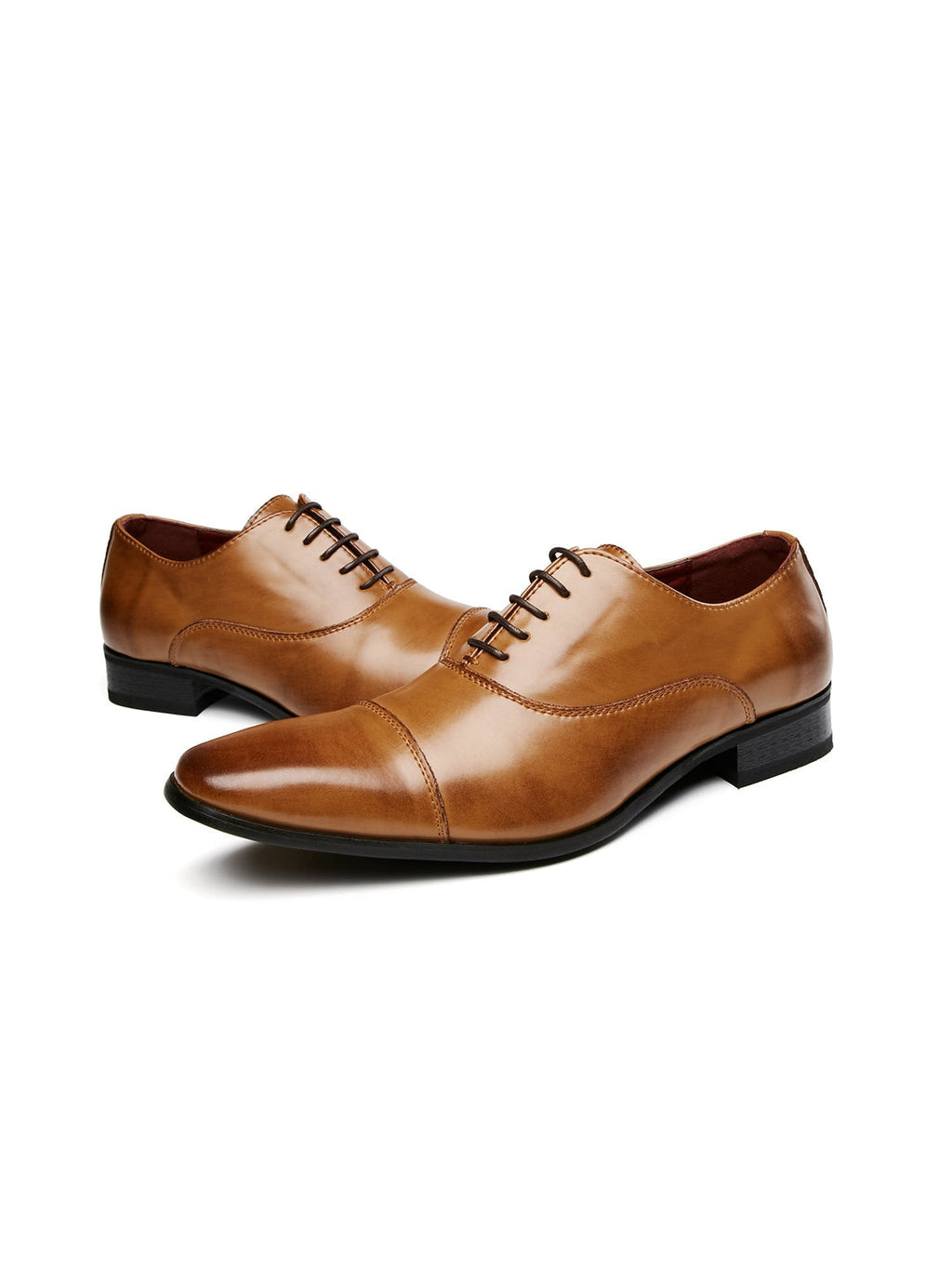Chaussures à lacets pour hommes | Cuir véritable | Fini poli & Design classique | Formel & Confortable