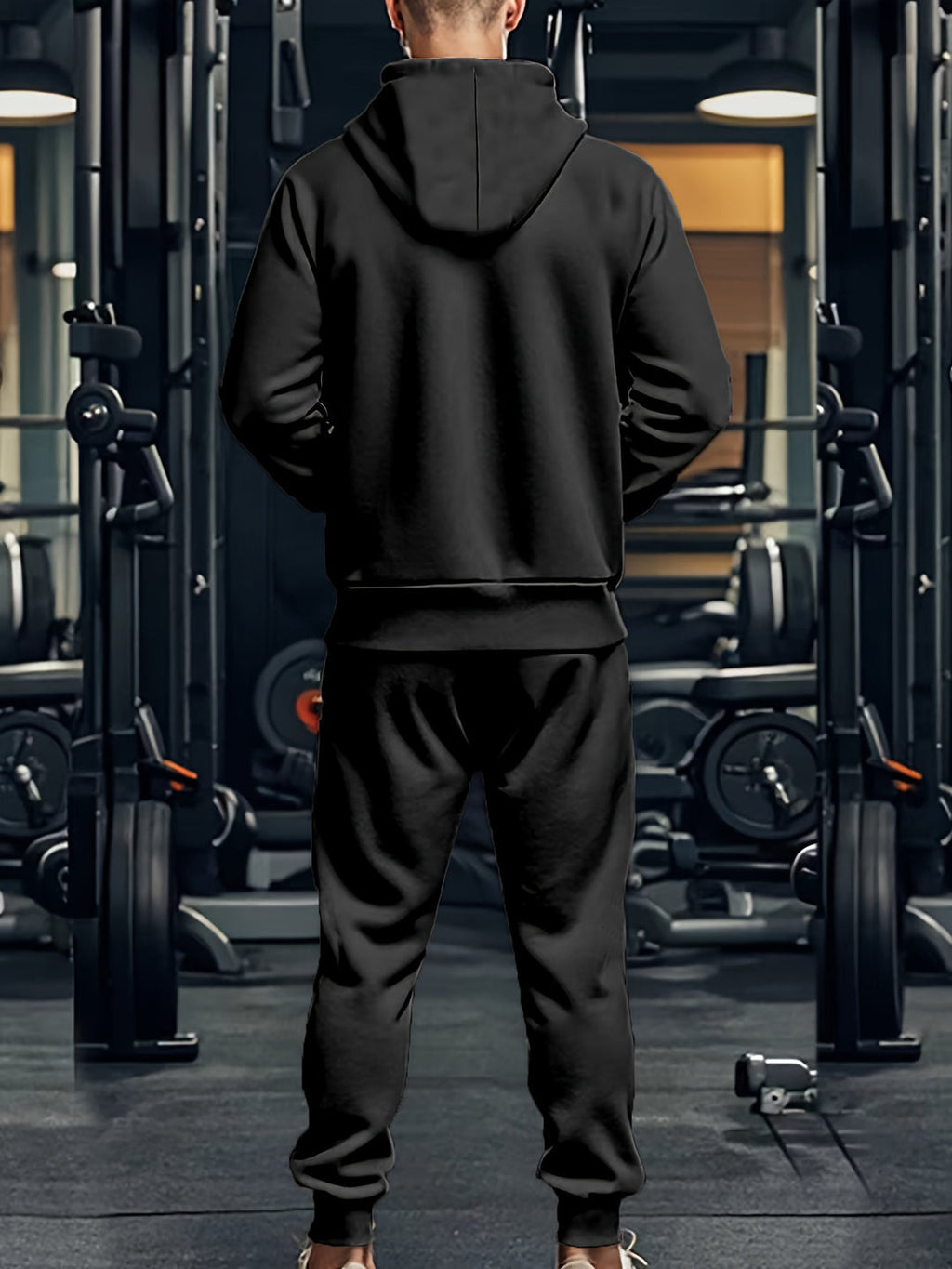Ensemble de Sport pour Hommes | Sweat à Capuche & Pantalon de Jogging | Confortable & Décontracté | Pour le Sport & les Loisirs