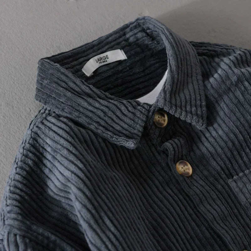 Chemise en velours côtelé Heren | Rétro & Tendance | Épais & Confortable