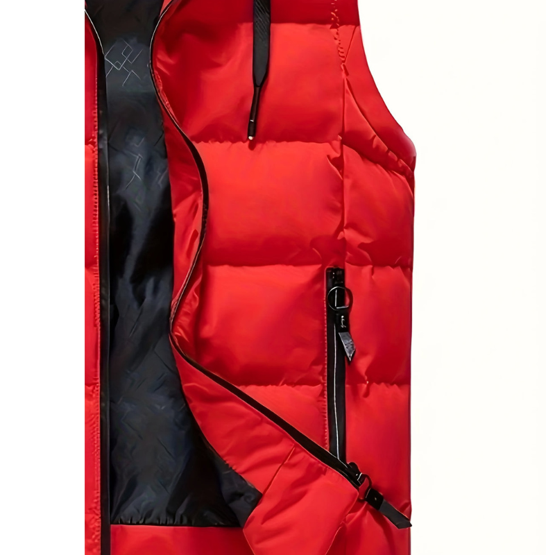 Gilet Homme | Doudoune d'Hiver avec Capuche | Léger & Chaud pour l'Extérieur