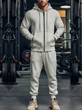 Ensemble de Sport pour Hommes | Sweat à Capuche & Pantalon de Jogging | Confortable & Décontracté | Pour le Sport & les Loisirs