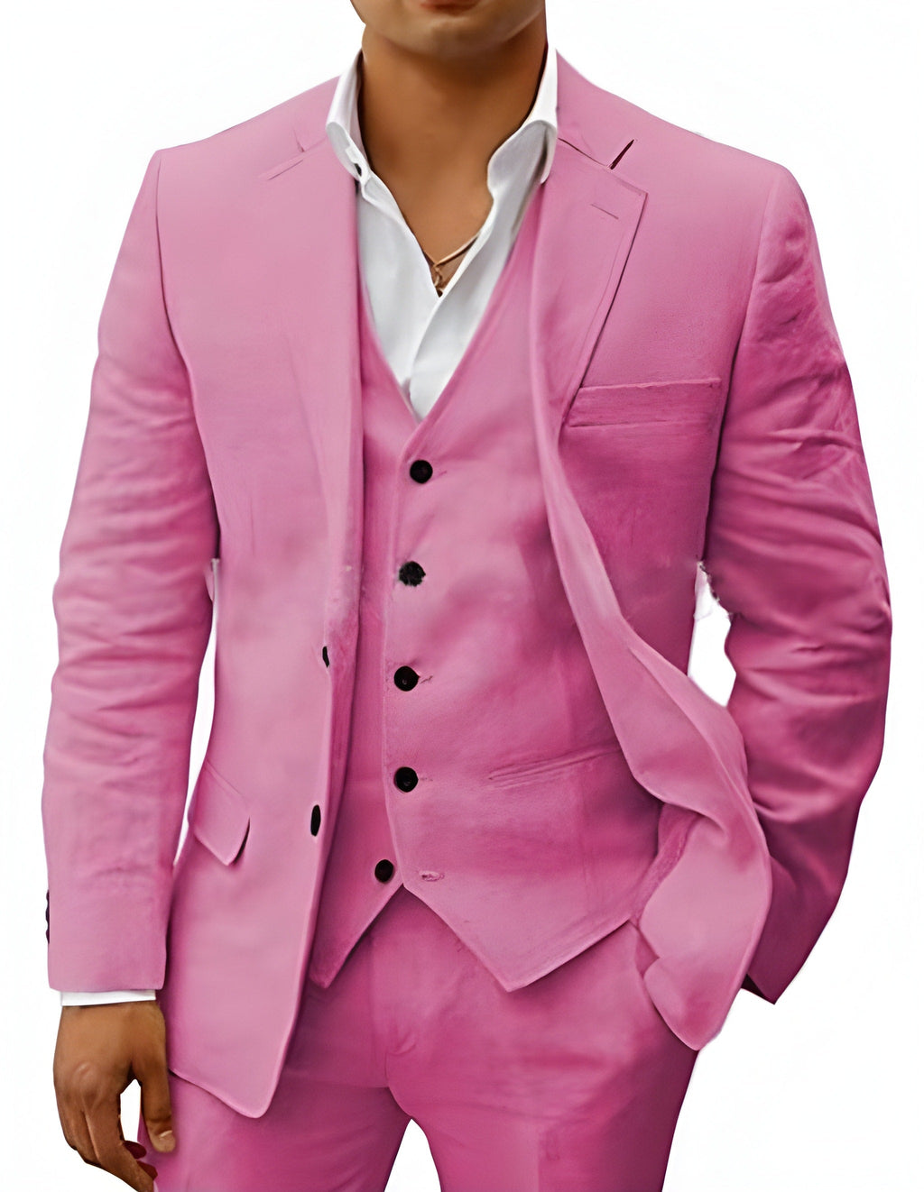 Costume d'été Heren Linnen Pak SummerEase – Ensemble d'été respirant 3 pièces avec gilet