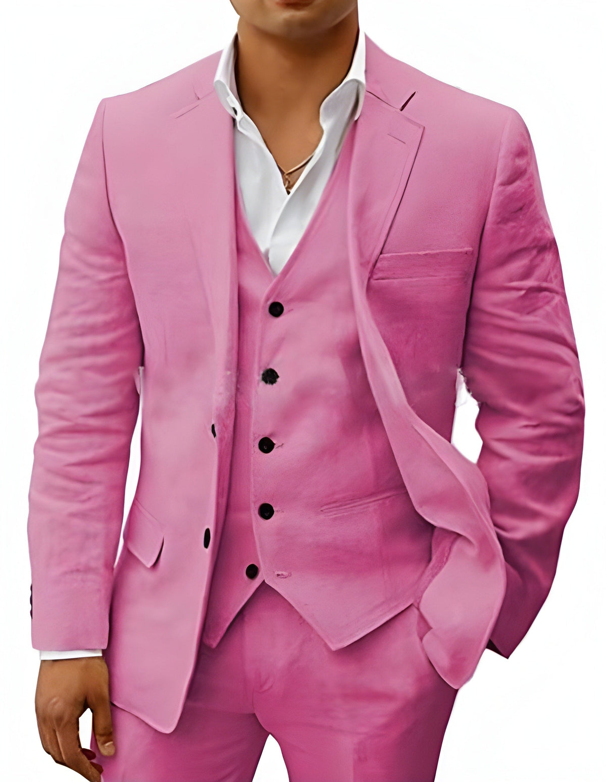 Costume d'été Heren Linnen Pak SummerEase – Ensemble d'été respirant 3 pièces avec gilet
