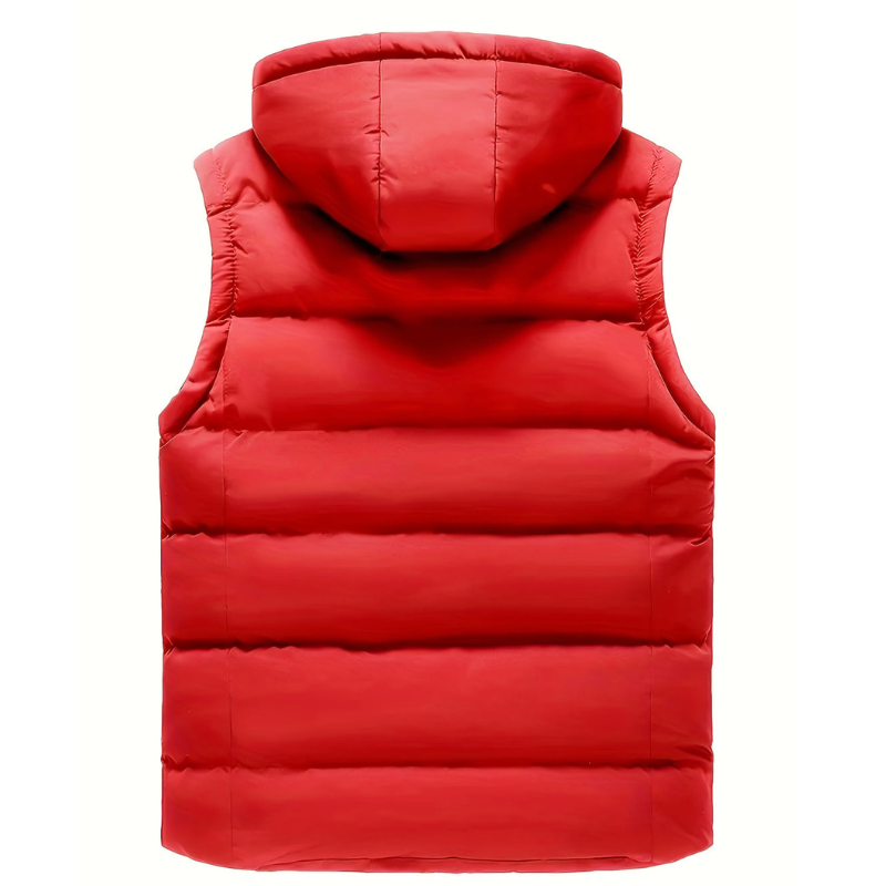 Gilet Homme | Doudoune d'Hiver avec Capuche | Léger & Chaud pour l'Extérieur