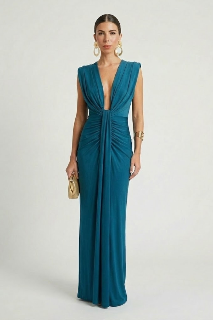 Robe Maxi Femme avec Forme Élongée