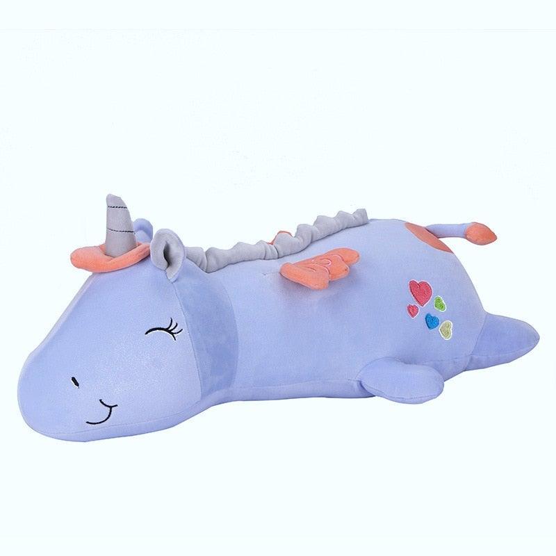 Lunacorn Licorne Éclairée Peluche avec LED Arc-en-Ciel pour Enfants