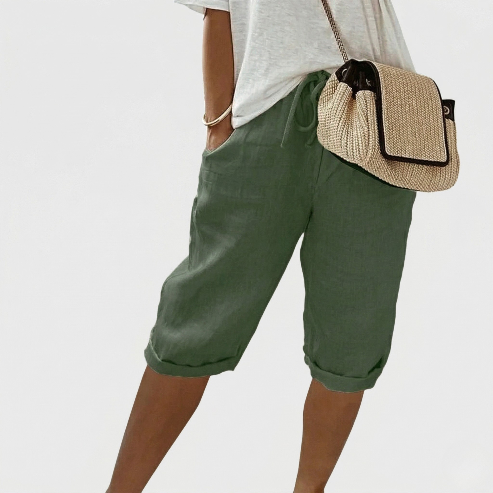Short Femme Décontracté Taille Élastique Confort Été Quotidien